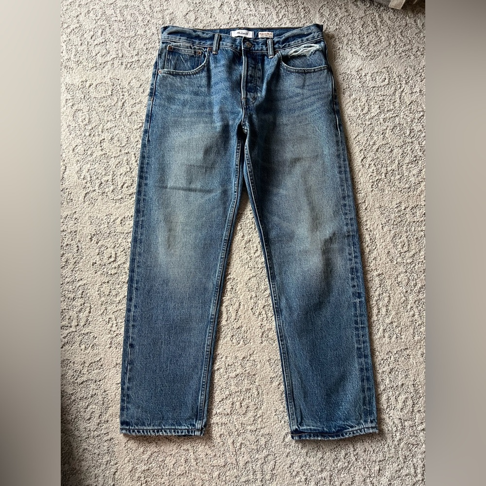 Madewell x Kaihara Selvedge Denim Dean Easy Straight‎ Jean Size 28 NWOT - Picture 7 of 10